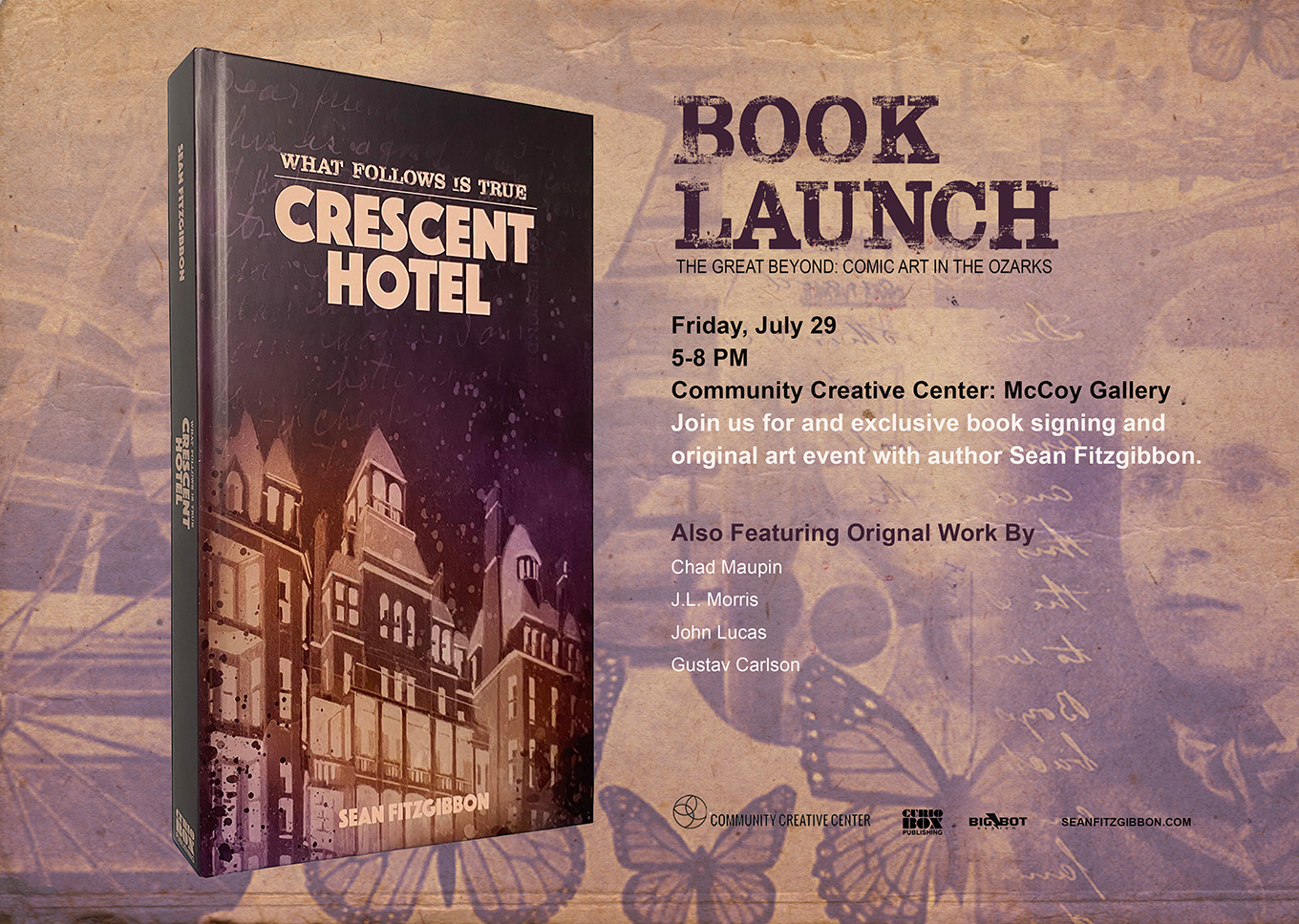 Local artist to celebrate release of new graphic non-fiction book about the Crescent Hotel